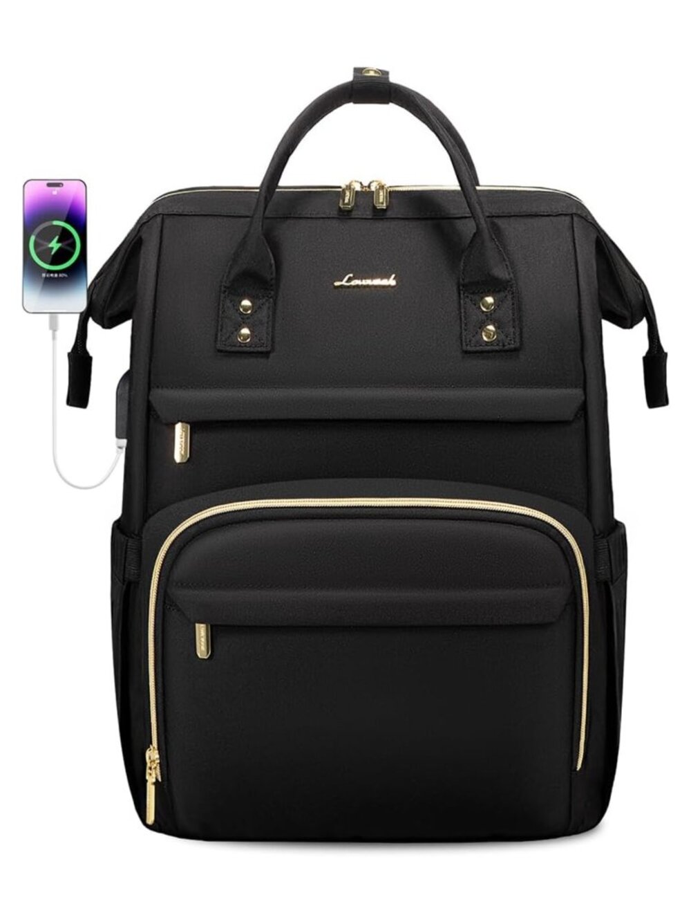 LOVEVOOK Laptop Backpack 15.6 Inch Water Resistant Nylon Teacher Nurse Work